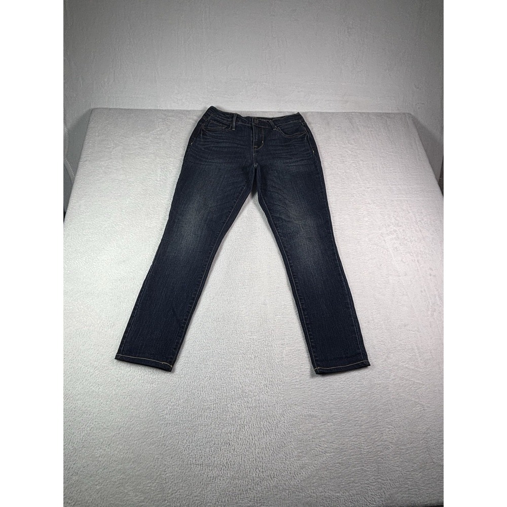 Old Navy Jeans Womens 4P Curvy Skinny Dark Wash Stretch Mid Rise Blue Denim